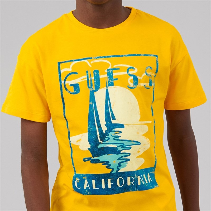 Guess Boys T-Shirt Rich Yellow - Image 5