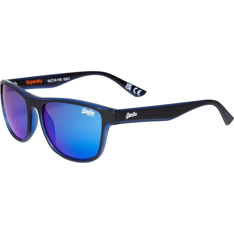 Superdry Rockstep Sunglasses Black/Blue - Image 1