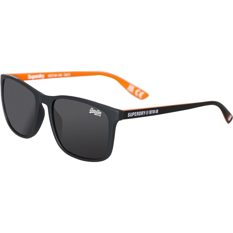 Superdry Hacienda Sunglasses 3 Black/Orange - Image 1