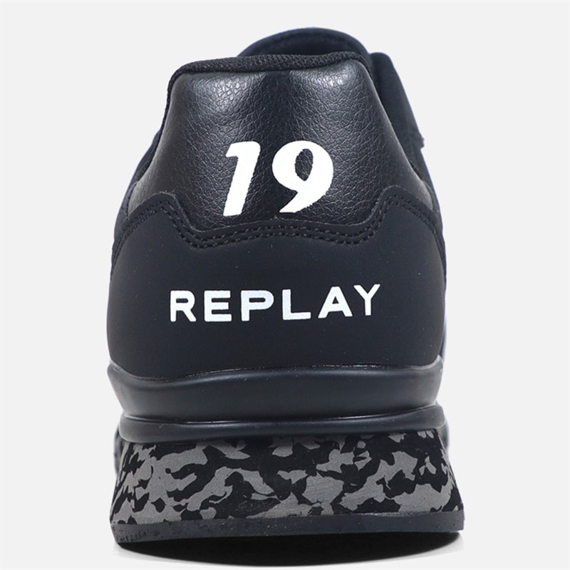 Replay Mens Arthur Trainers Black - Image 4