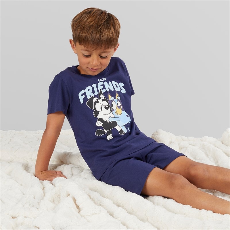Bluey Boys Kittu T-Shirt And Shorts Set Patriot Blue - Image 4