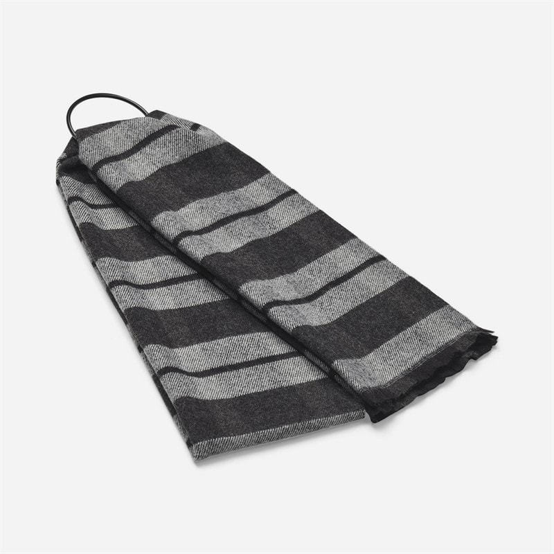Upfront Elton Scarf Black Pattern