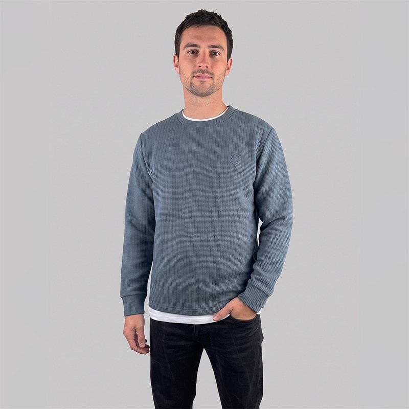Indicode Mens Arkven Sweatshirt Dark Slate