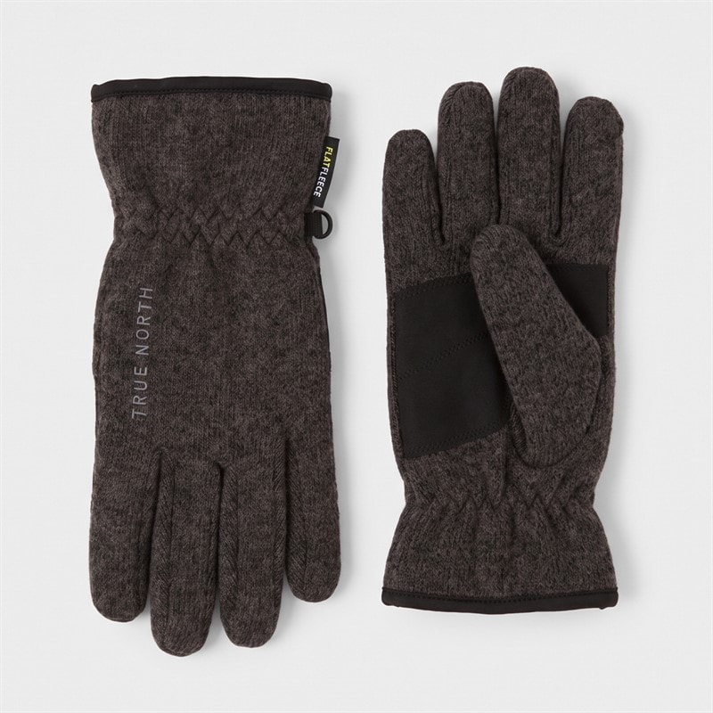 True North Kids Flatfleece Gloves Black Melange