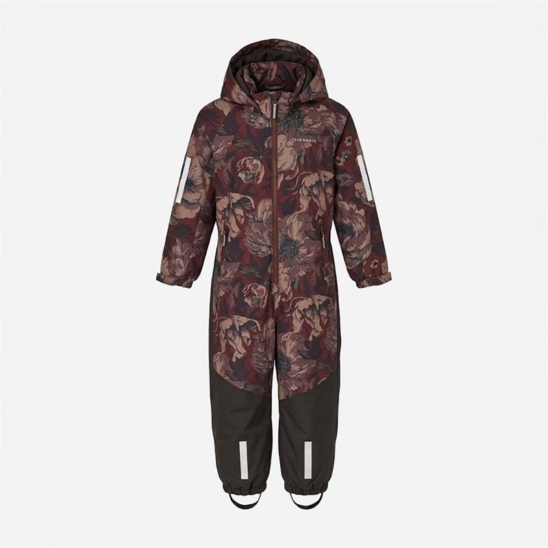 True North Girls Waterproof Overall Oxford Snowsuit Flower Comb