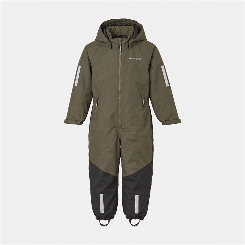 True North Kids Waterproof Overall Oxford Snowsuit Tarmac