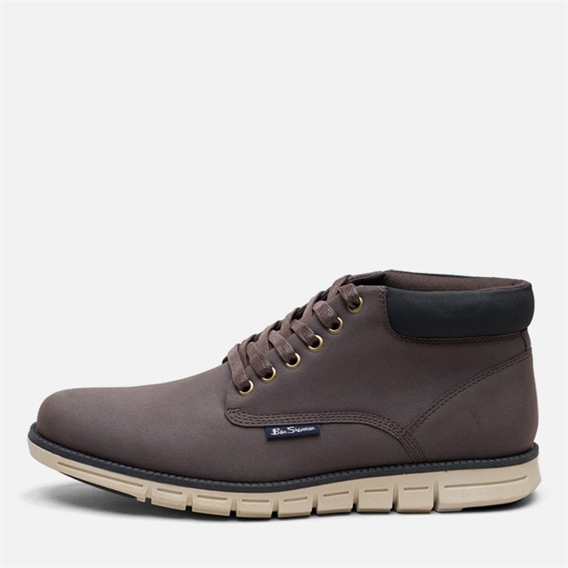 Ben Sherman Mens Carlton Chukka Boots Brown/Black