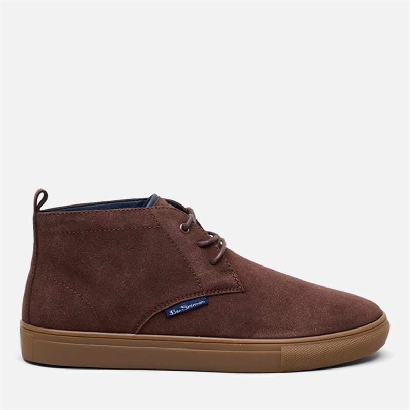 Ben Sherman Mens Parky Chukka Boots Dark Brown