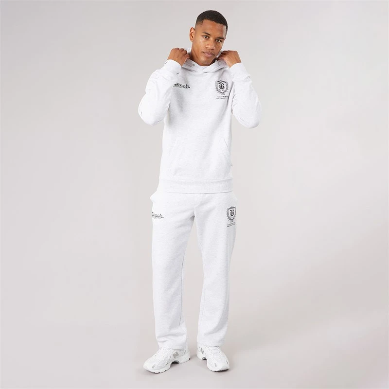 Bench Mens Sevotta Graphic Tracksuit Light Grey Marl