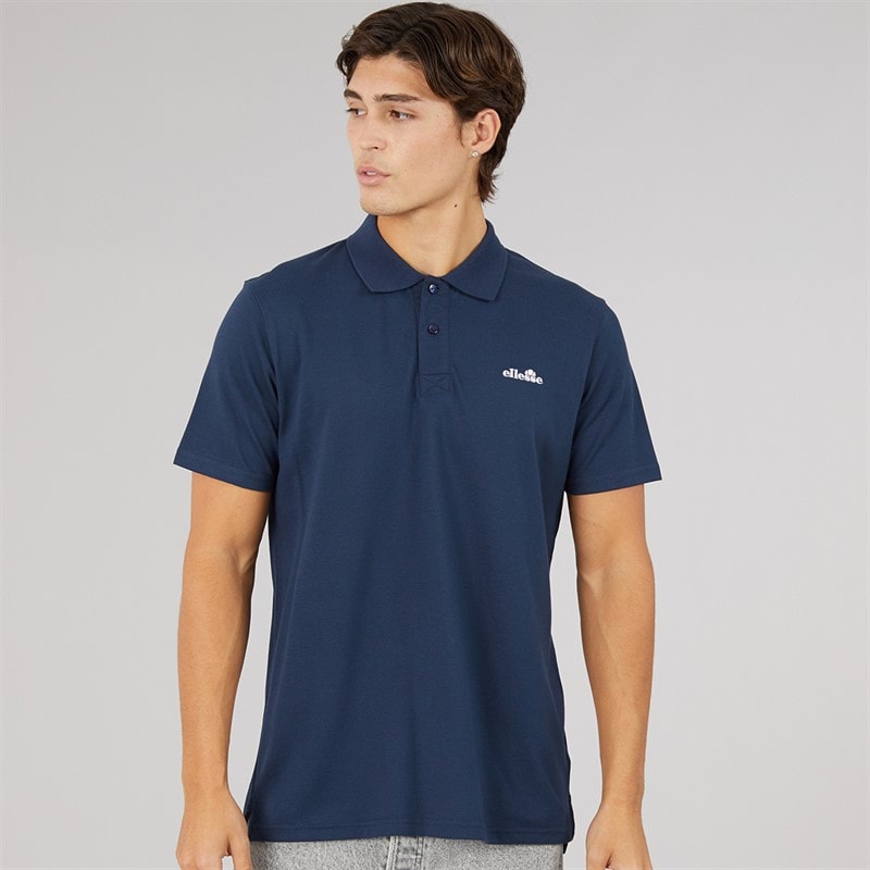 Ellesse Mens Senago Polo Shirt Navy