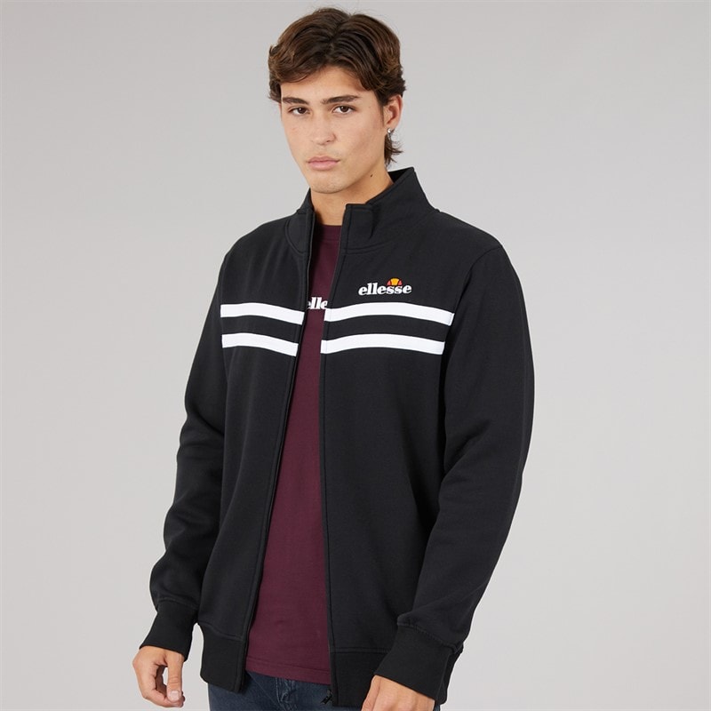 Ellesse Mens Tobbias Full Zip Sweatshirt Black