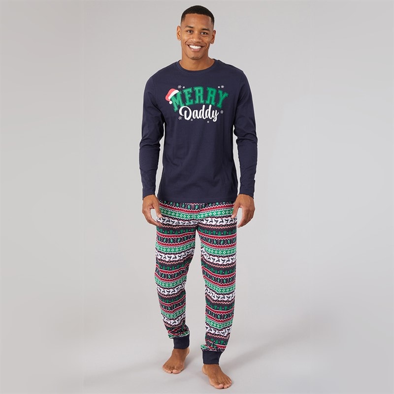 Fluid Mens Christmas Family Pyjama Set Multi