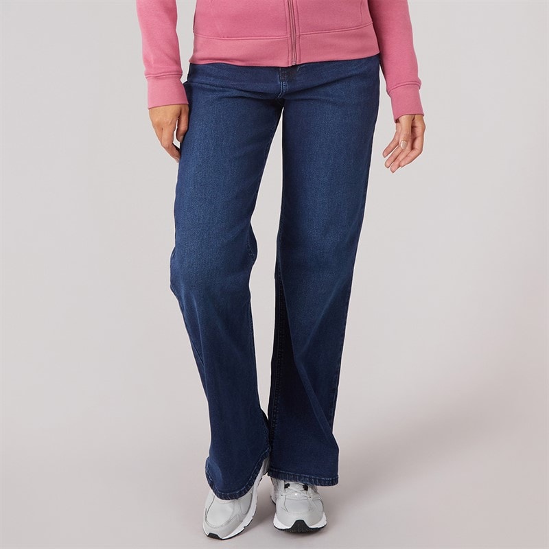 Board Angels Womens Willow Flared Jeans Dark Wash