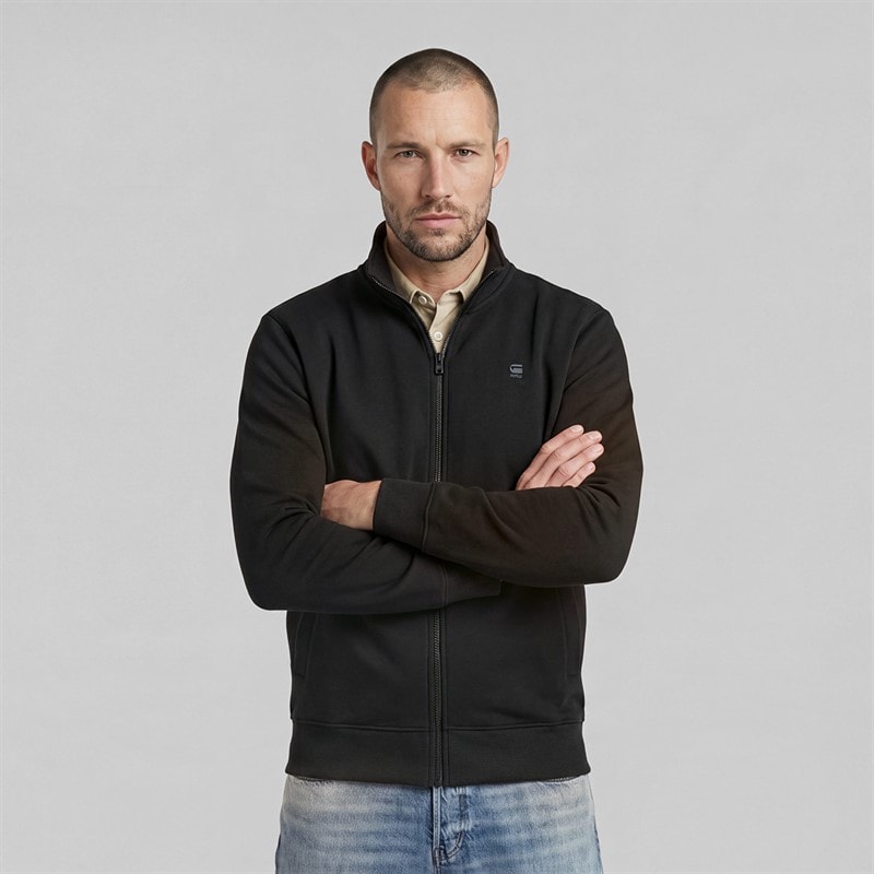 G-STAR Mens Core Zip Sweatshirt Black