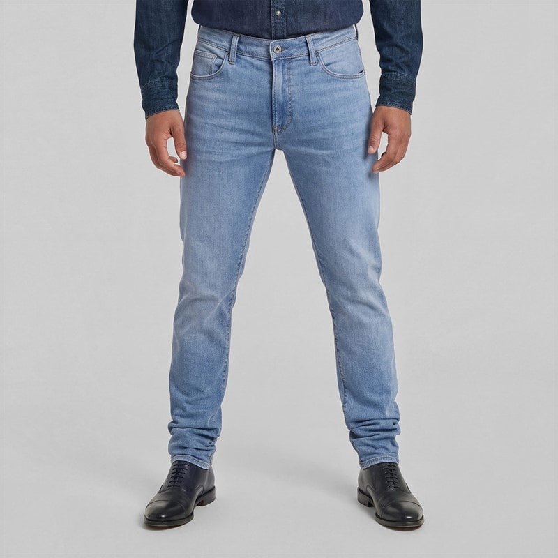G-STAR Mens 331 Slim Fit Jeans Light Aged