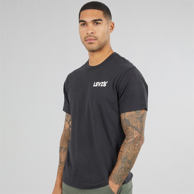 Levi's Mens Relaxed Fit T-Shirt Caviar