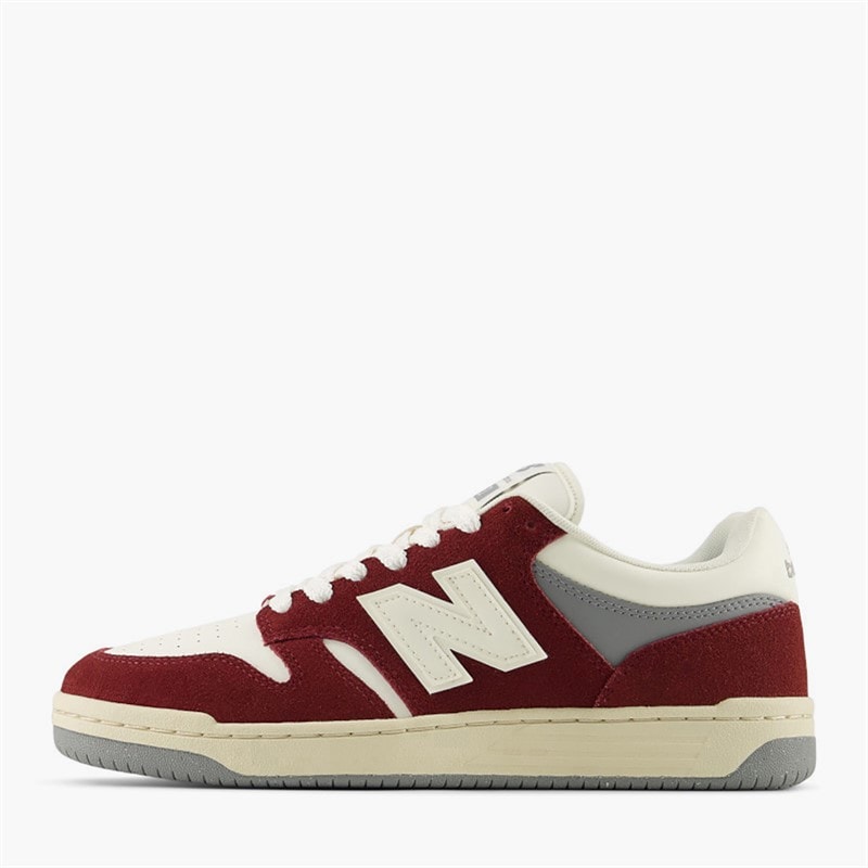 New Balance 480P Trainers Classic Crimson/Sea Salt