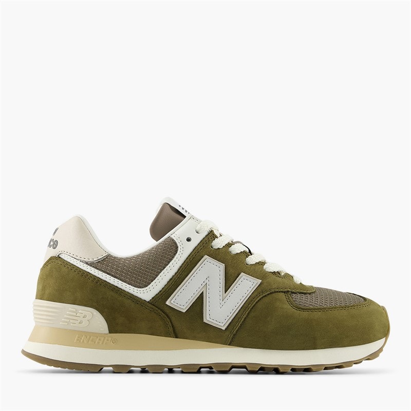 New Balance 574 Trainers Calcium/Dark Silver