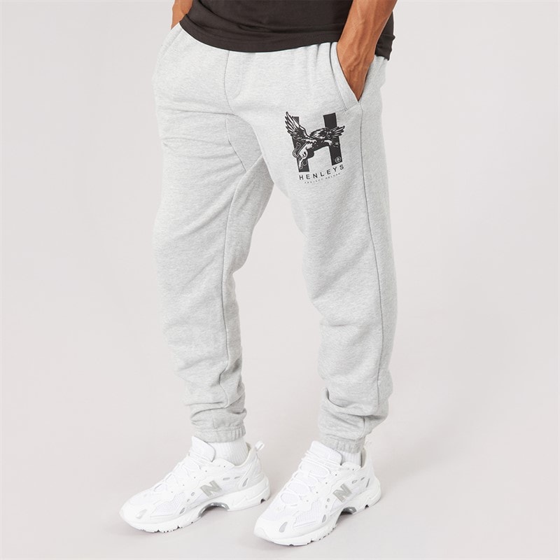 Henleys Mens Curveball Joggers Grey