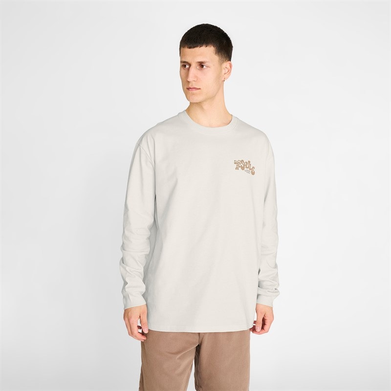 Resteröds Mens Ted Long Sleeve T-Shirt White