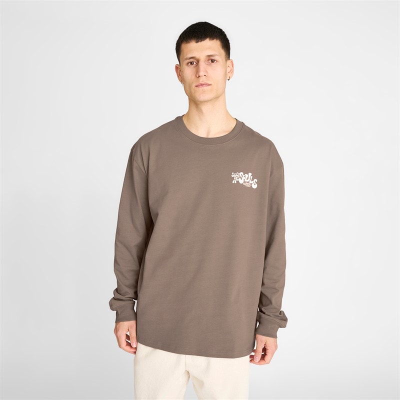 Resteröds Mens Ted Long Sleeve T-Shirt Brown