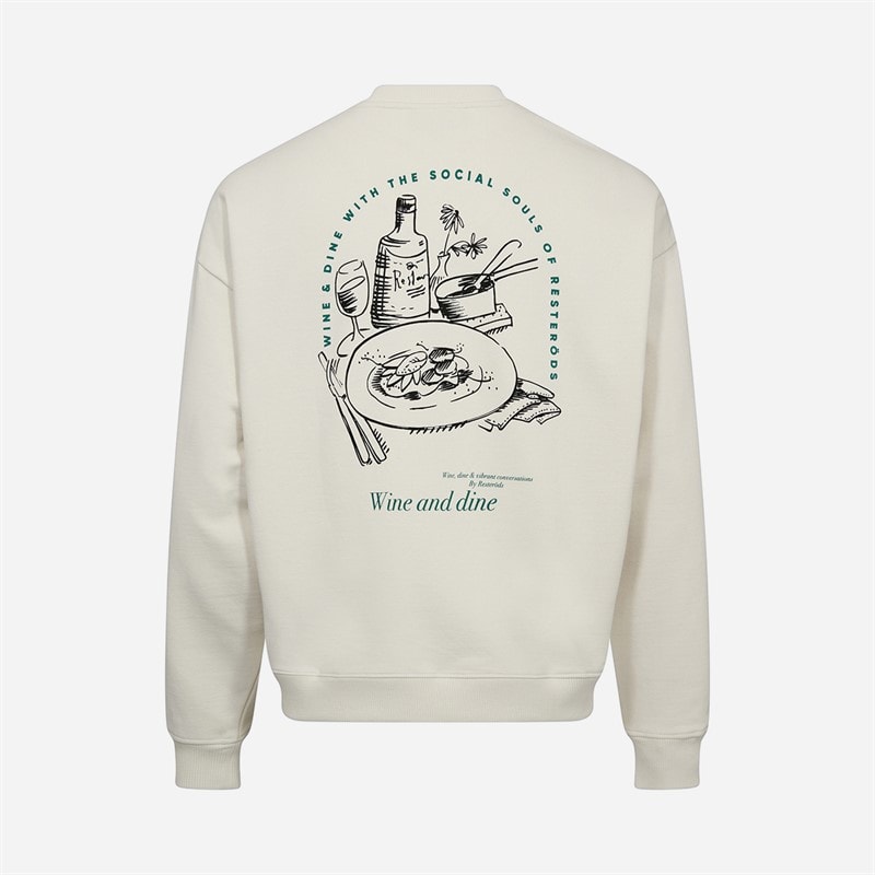 Resteröds Mens Drake Sweatshirt White