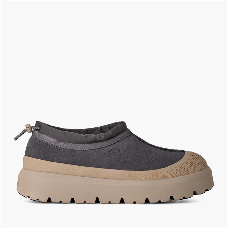 UGG® Mens Tasman Weather Hybrid Shoes Obsidian/Cobble Grey