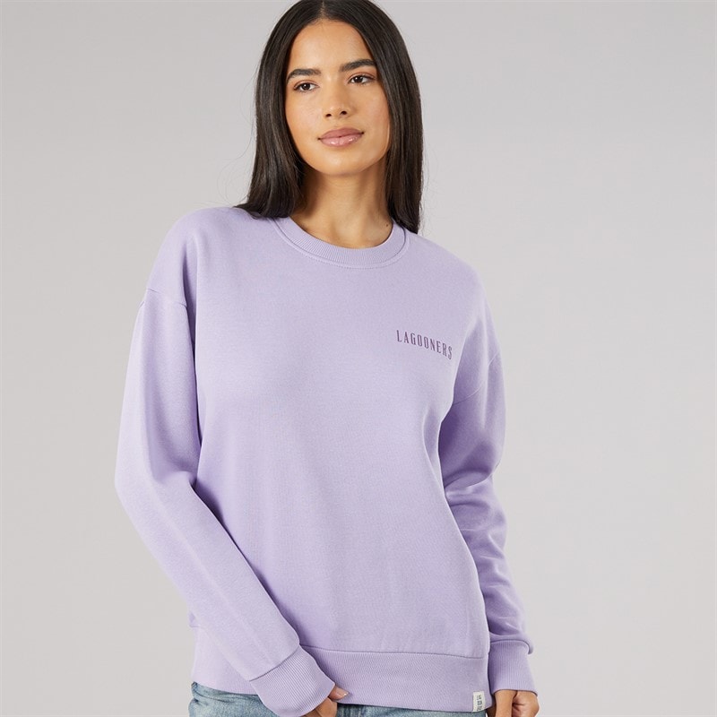 Lagooners Womens Finchmere Graphic Sweatshirt Lilac