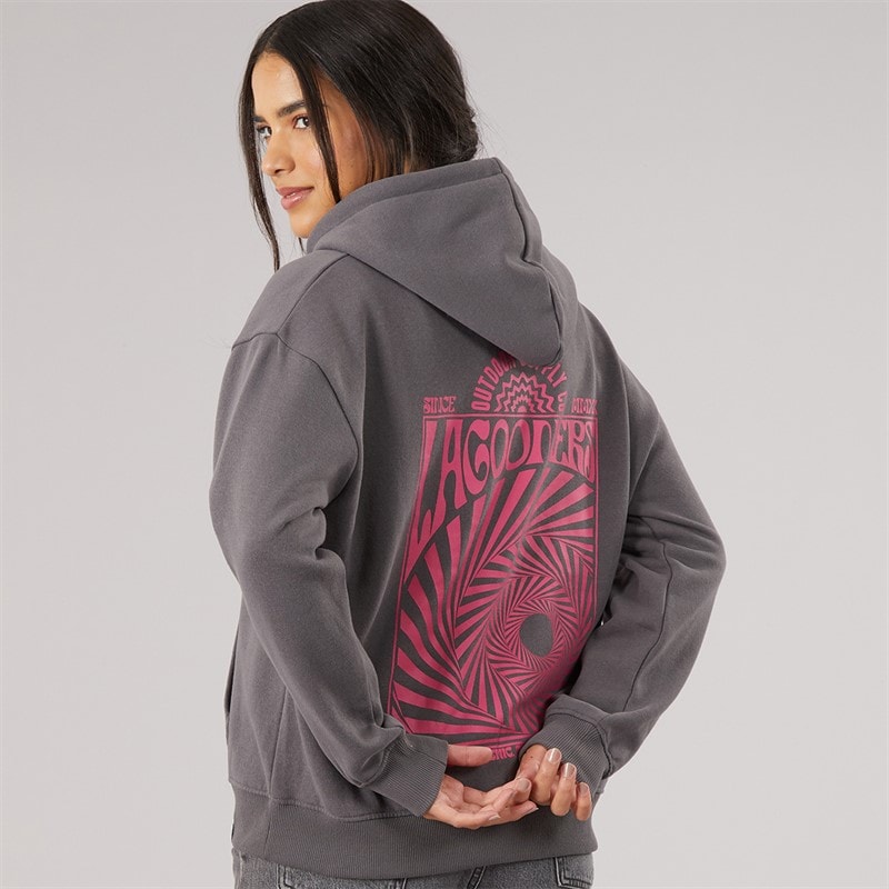Lagooners Womens Windrow Hoodie Charcoal
