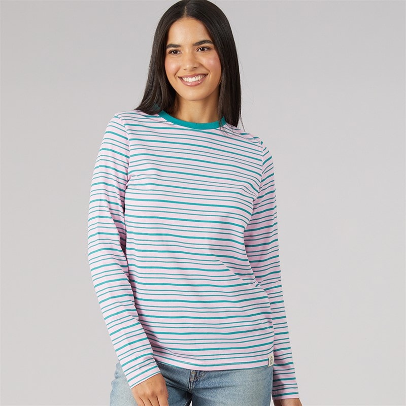 Lagooners Womens Fenwick Long Sleeve T-Shirt Pink
