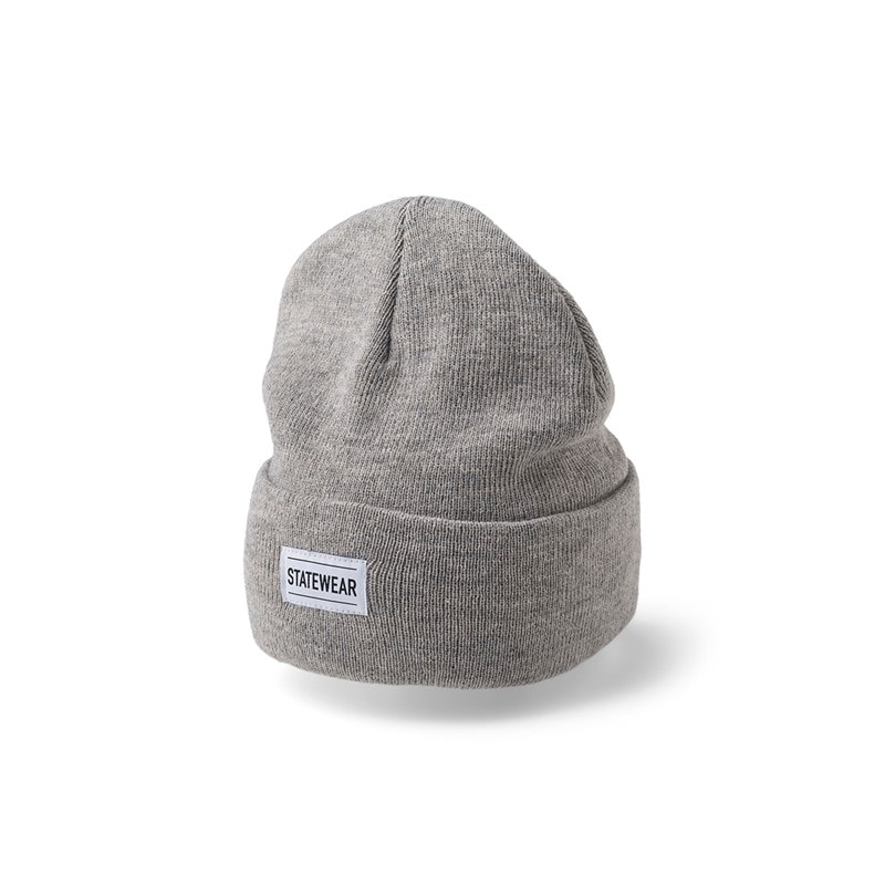 Upfront Juno Fold Beanie Light Grey Melange