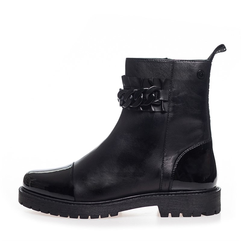 Copenhagen Shoes Womens Flower Child Boots 0001 Black