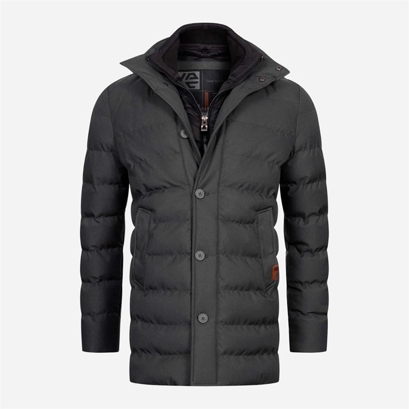 Indicode Mens Inwooding Jacket Charcoal Mix