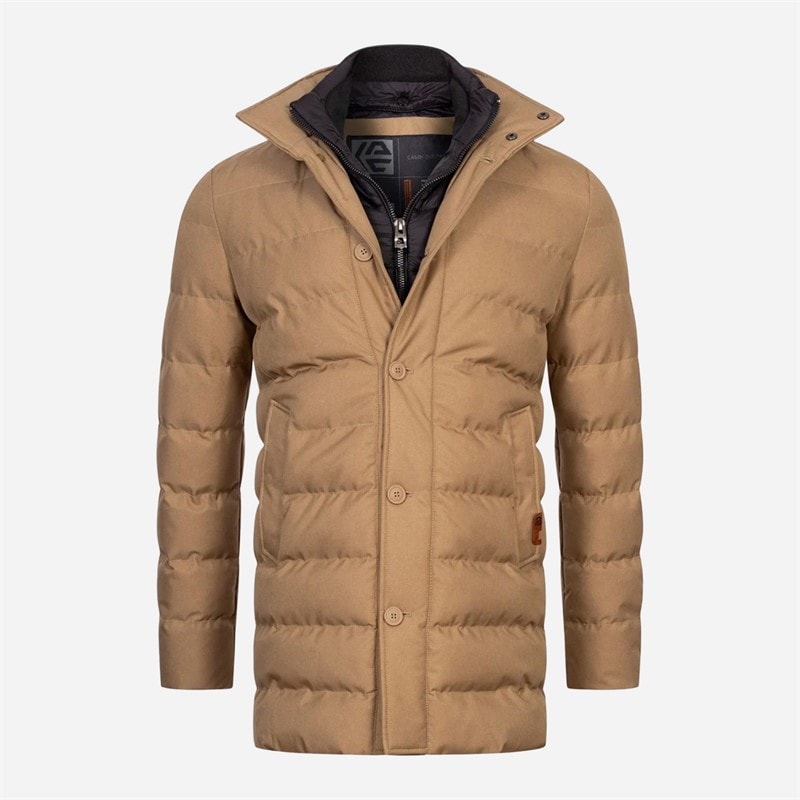Indicode Mens Inwooding Jacket Beige Mix