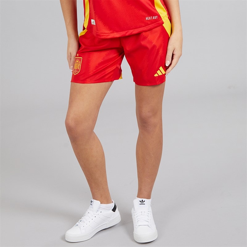 adidas Womens FEF Spain Womens 24/25 Authentic Home Shorts Better Scarlet
