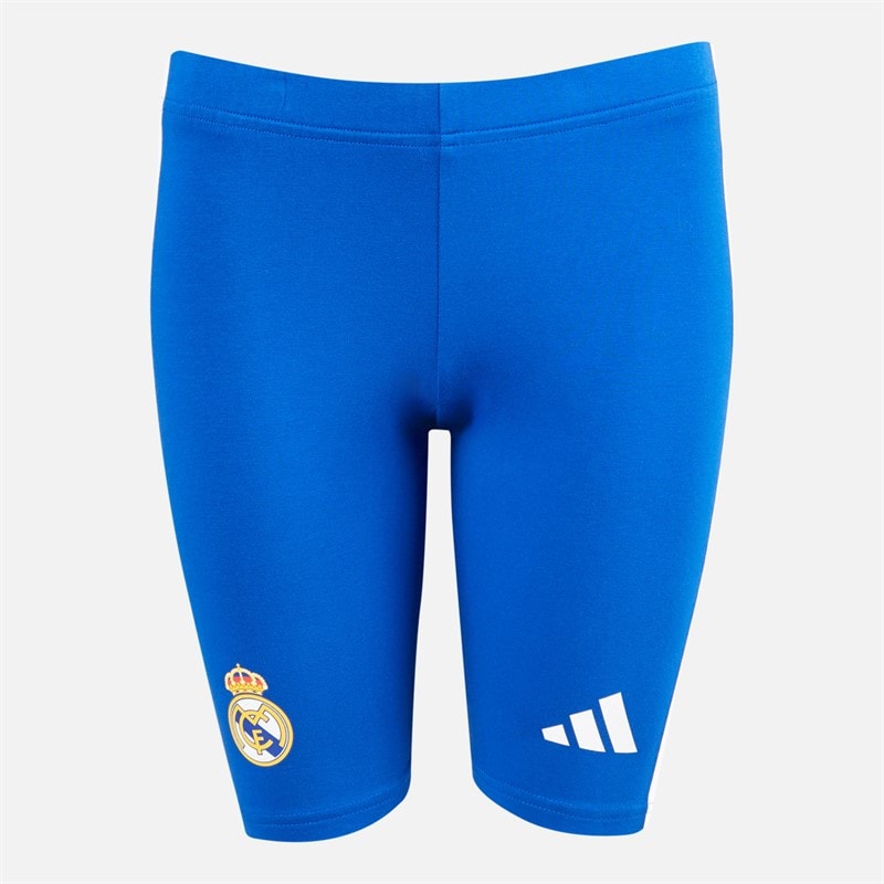 adidas Womens RMCF Real Madrid Tight Shorts Collegiate Royal