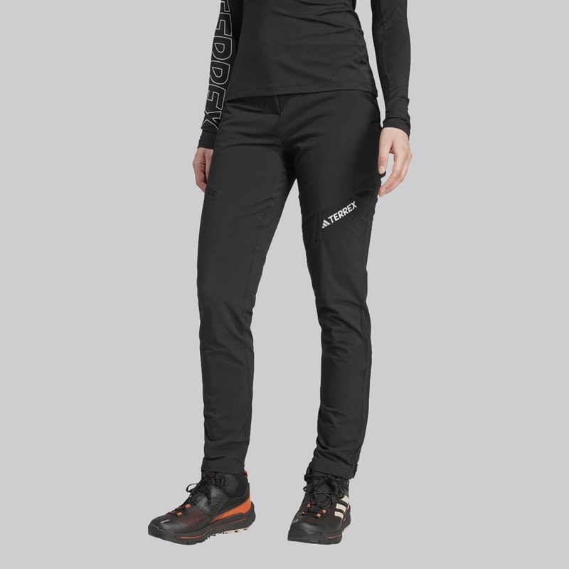 adidas Womens Terrex Techrock Brushed Softshell Track Pants Black
