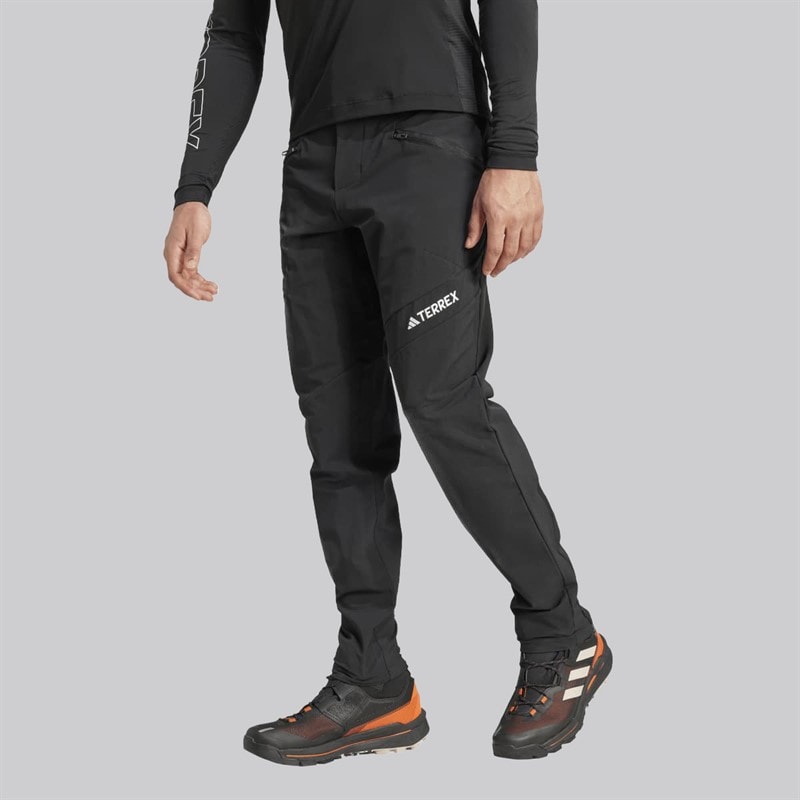 adidas Mens Terrex Techrock Brushed Softshell Track Pants Black