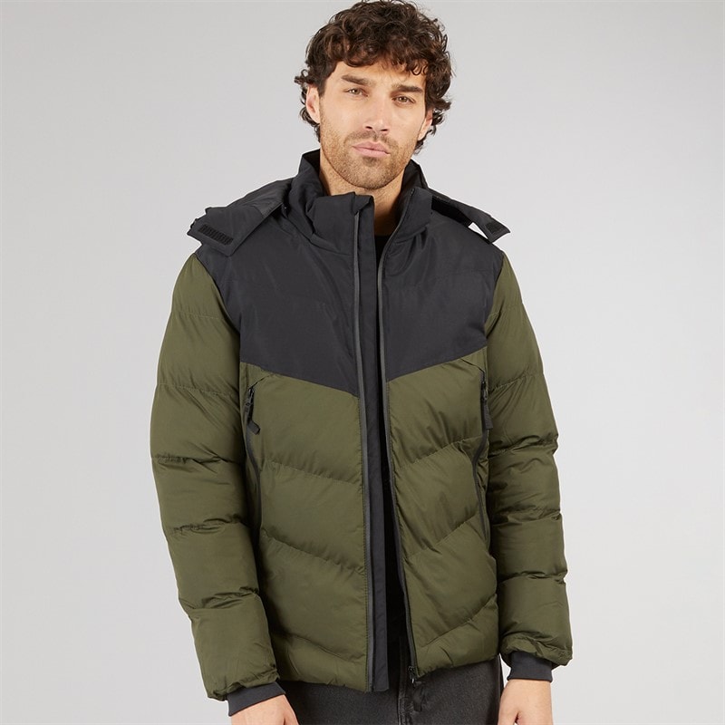 Marcus Mens Lebron Short Jacket Olive Green