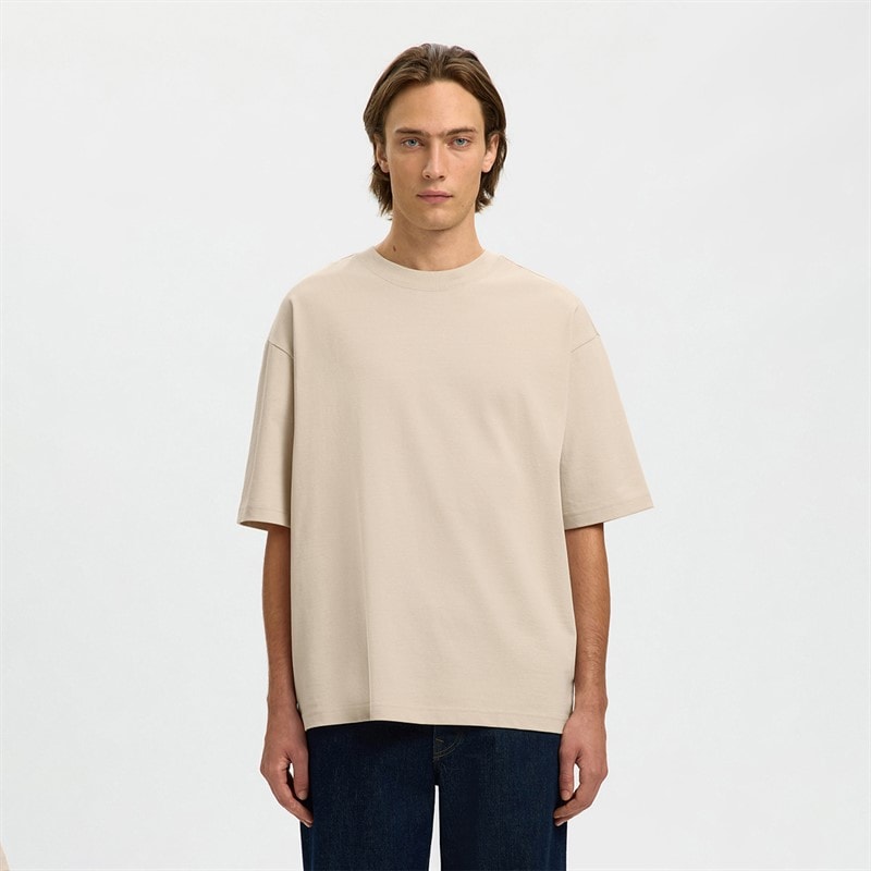 Selected Mens Aspen T-Shirt Oatmeal