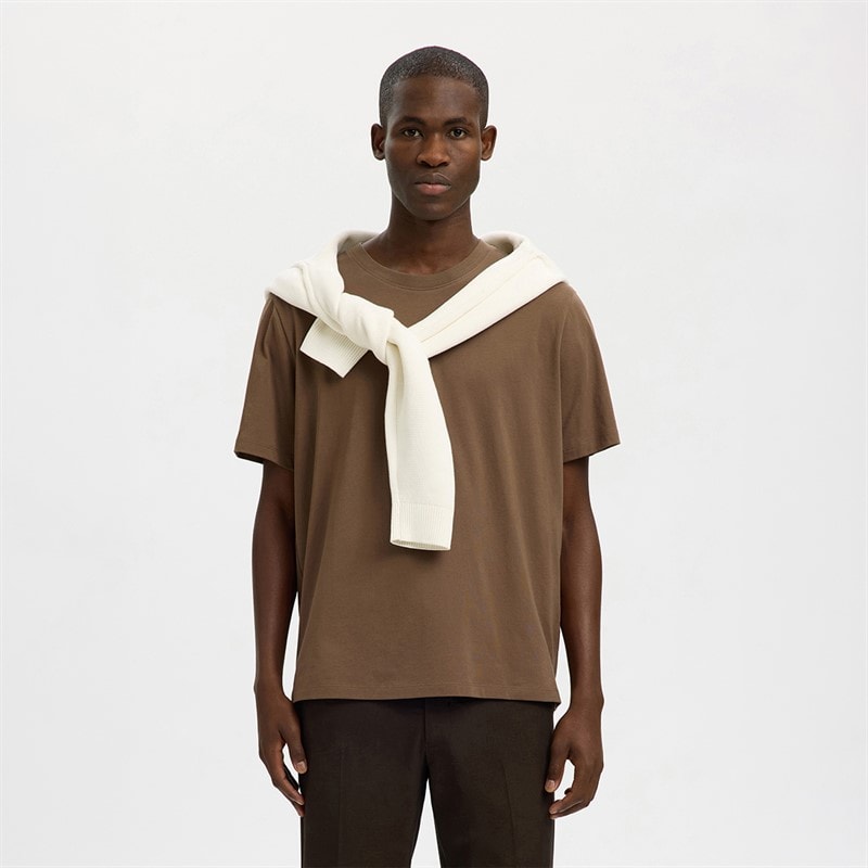 Selected Mens Aspen T-Shirt Chocolate Chip