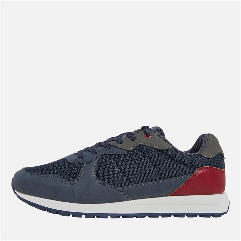 Ben Sherman Mens Cruiser Trainers Navy/Grey/Red