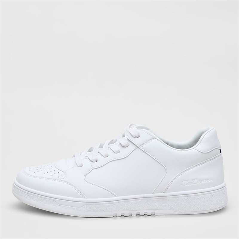 Ben Sherman Mens Match Trainers White/White