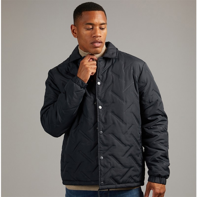 Brave Soul Mens Heatseal Jacket Navy