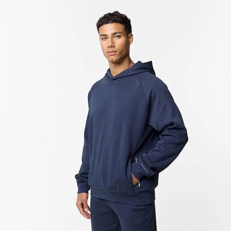 Closure London Mens Apex Interlock Hoodie Navy