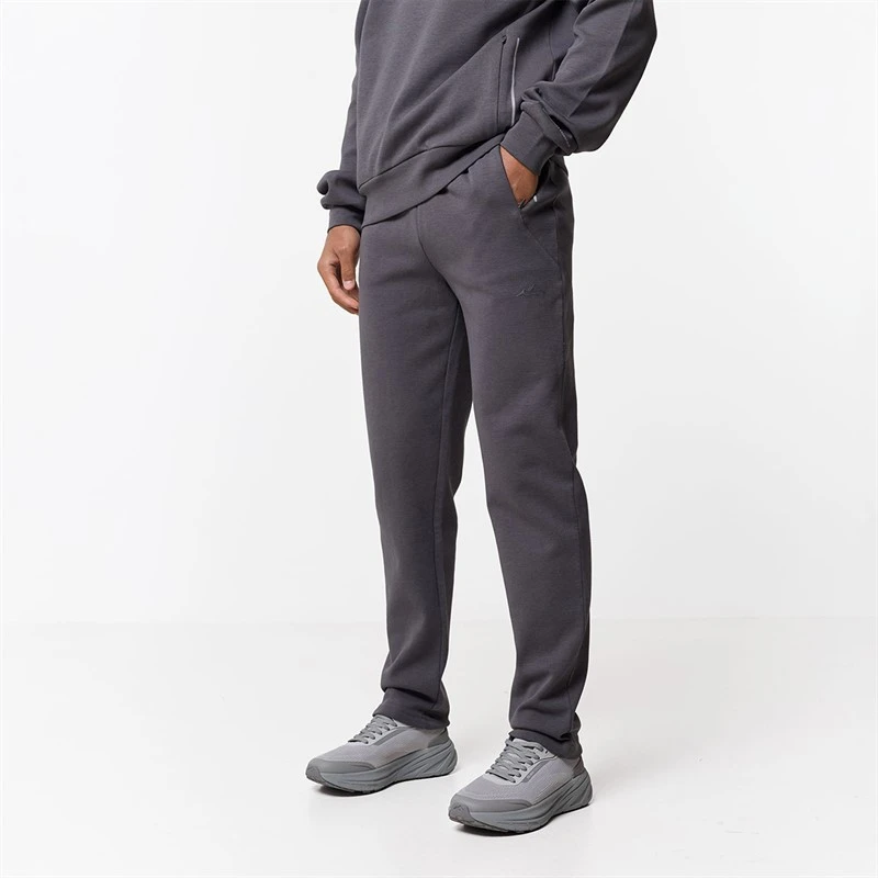 Closure London Mens Apex Interlock Open Hem Joggers Charcoal
