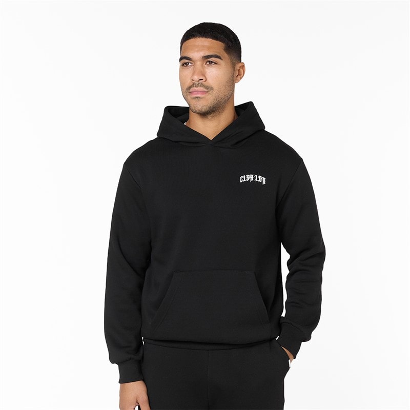Closure London Mens Arch Gothic Hoodie Black