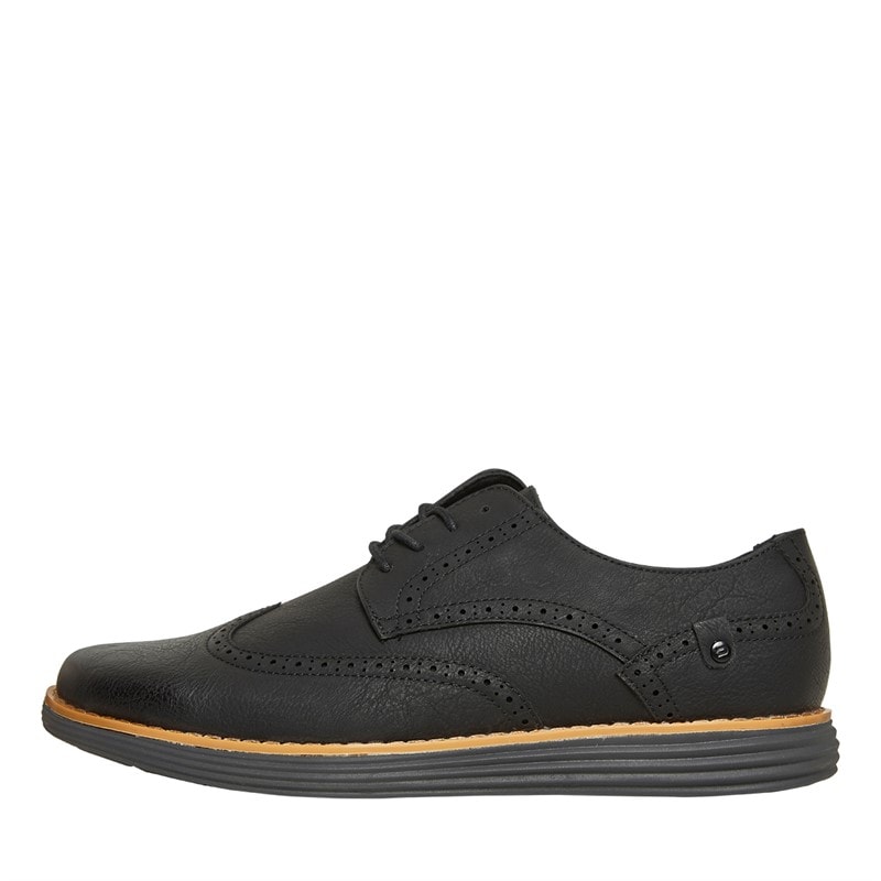 Deakins Mens Karl Brogue Shoes Black/Charcoal