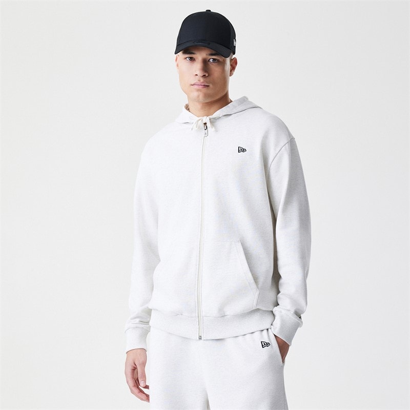 New Era Mens Essentials Hoodie Grey