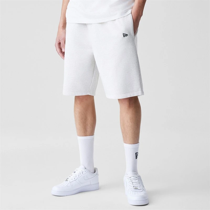 New Era Mens Essentials Shorts Grey